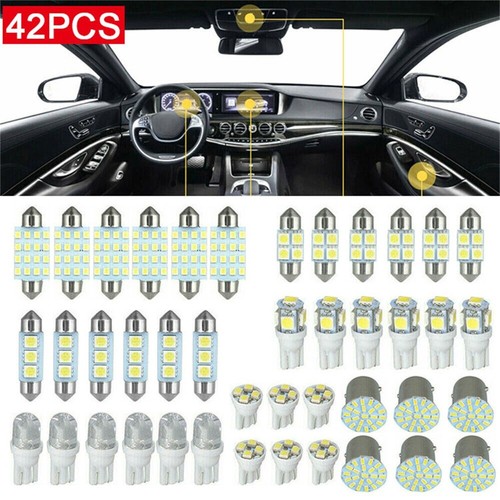 42pcs Innenraumbeleuchtung Lampe LED Auto Licht SMD Birne Leselicht Lampe 12V - Bild 16 von 16