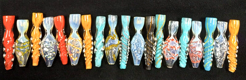 😎 5 PCS 💜 TOBACCO SMOKING DUGOUT BAT PIPE HITTER GLASS CHILLUM 💚 RANDOM COLOR - Picture 4 of 17