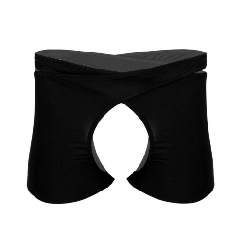 Boxer uomo all'uncinetto meno lingerie aperto foro davanti slip jockstrap intimo N - Foto 8 di 12