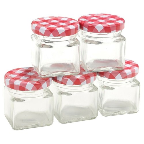 5cm Height Clear Glass Storage Mini Jar Container With Twisted Airtight Lid - Picture 5 of 7