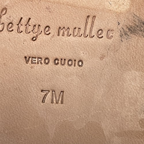 Bettye Muller Samba Sandal 7M Black Suede Ankle Strap Thong Tassel Festival Boho - Picture 12 of 12