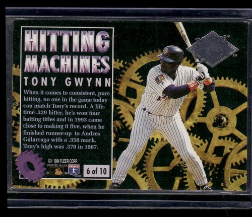 Máquinas de golpear Tony Gwynn 1994 Ultra #6 Padres de San Diego - Imagen 2 de 2