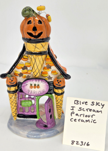 Halloween Blue Sky Classic I Scream Eisdiele Vintage Keramik 7 x 9" - Bild 2 von 8