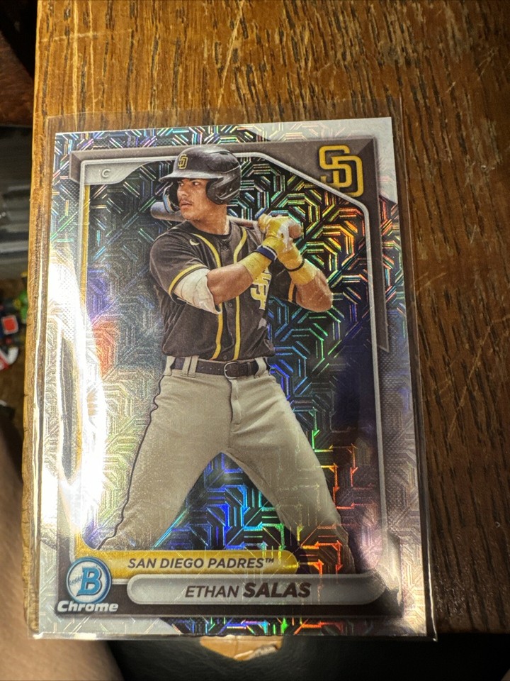 2024 Bowman Chrome Prospects Mojo Refractor BCP102 Ethan Salas (RC
