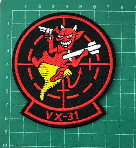 VX-31 Toppa da ricamo The Dust Devil Squadron aviatore navale applique 3 pollici - Foto 3 di 4