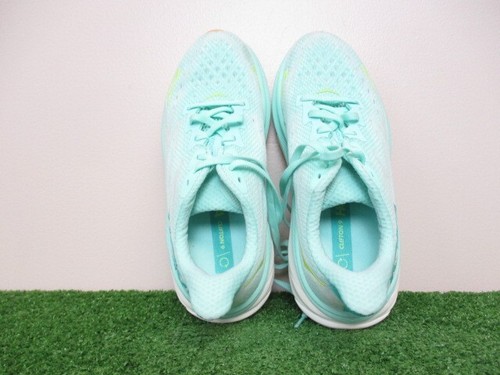 Hoka Clifton 9 Shoes Womens 7 Seafoam Aqua Breeze Road Jogging Workout Trainer - Picture 6 of 15