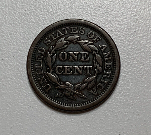1851 Large Cent, Braided Hair See Photos Early Copper # 732 - Picture 2 of 2