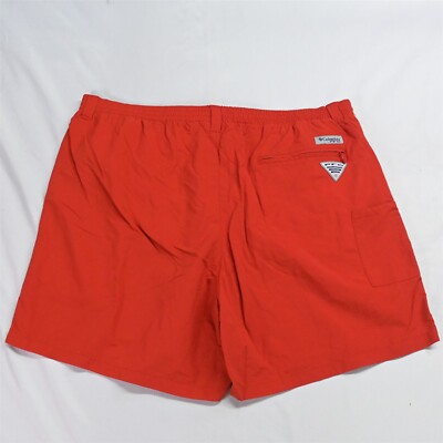 ★★Columbia★★ CU SIGNATURE CARGO NYLON SHORTS PANTS Dust Columbia PFG XL x 6 Orange Belted Zip Pocket Cargo Baggies