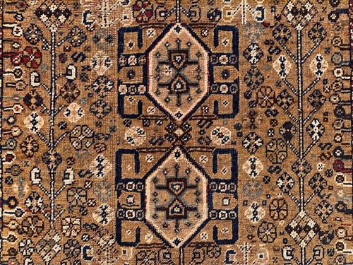 COLLECTORS' PIECE Stunning Antique A Rare Kazak Natural Vegi dyeCaucasian Carpet - Picture 10 of 11