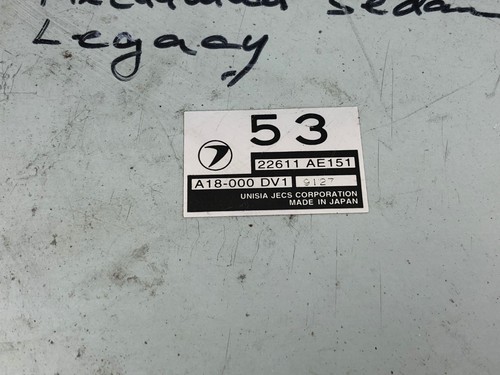 2000 Subaru Legacy Engine Control Computer Module ECU unit 22611AE151 - Picture 3 of 6