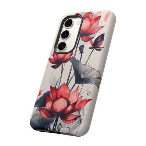 Pink Lotus Flowers Lily Floral Phone Case for iPhone, Samsung Galaxy, Pixel - 第 69/85 張圖片
