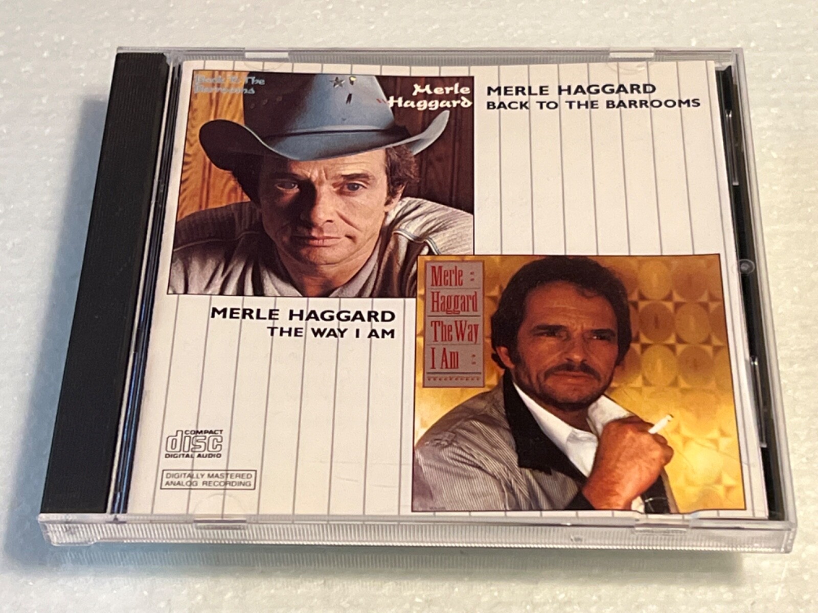 MERLE HAGGARD - Back To The Barrooms / Way I Am 2 ORIG LPs ON 1 CD [MCA JAPAN]