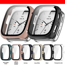 PC Case with Tempered Film Screen Protector Cover for Amazfit Active2 Square