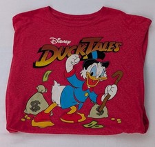 VINTAGE STYLE WALT DISNEY DUCK TALES Uncle Scrooge T-Shirt MENS SMALL