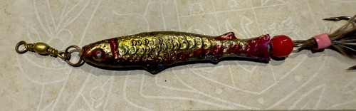 Fly Lure 1960-1970’s Metal Decorative-Unknown Maker-6cm W-See Photos-Rarest. - Picture 4 of 4
