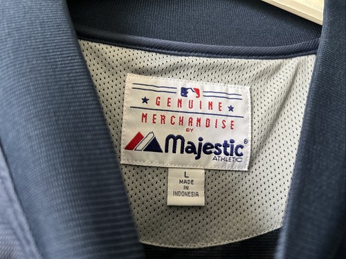 New York Yankees Jacke Herren Large Blau Majestic Pullover Windbreaker - Bild 4 von 8