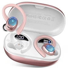 Wireless Earbuds Bluetooth 5.4 Headphones Sport, 2025 Bluetooth Earbuds with Ear