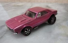 HOT WHEELS CUSTOM CAMARO ADDED REDLINE WHEELS 82 CASTING