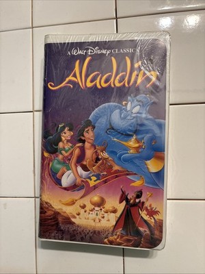 Walt Disney Aladdin VHS - The Classics - Black Diamond - New & Sealed - #1662
