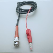 MHV 3KV 3000V Male High Voltage to 4mm Retractable Sheath Banana RG58 cable