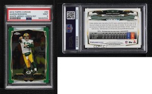 2014 Topps Chrome Green Refractor Aaron Rodgers #83 PSA 9 MINT