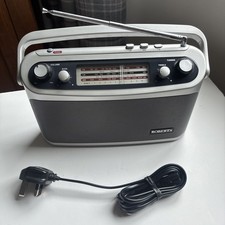 Roberts Classic 927 R9927 3 Band Portable Radio FM MW LW Silver Fully Working