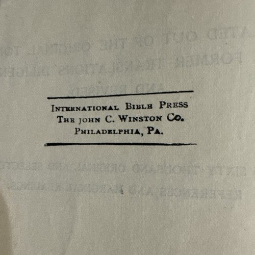THE HOLY BIBLE, 1907, “International” Series, Self- Pronouncing Edition Book - Picture 5 of 21