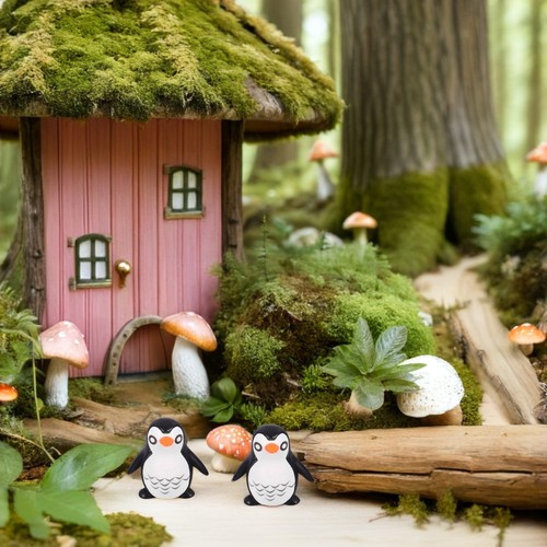20 Pcs Resin Miniature Penguin Figurines Cute Tiny Penguins for Landscape - Bild 8 von 12