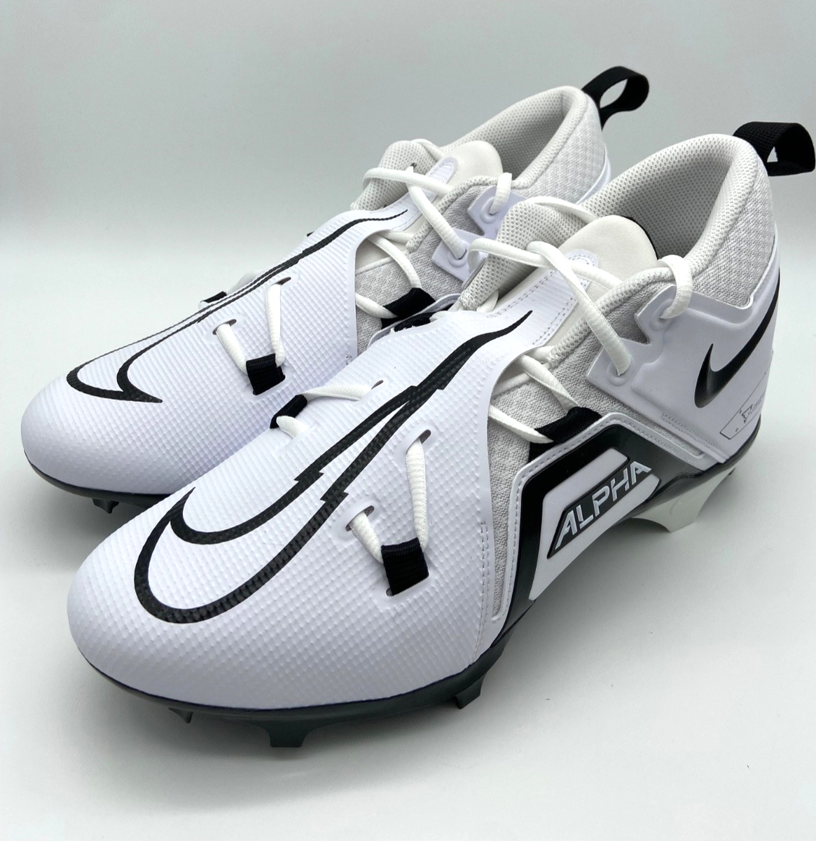 Size 11 Wide Nike Alpha Menace Pro 3 White Black Football Cleats