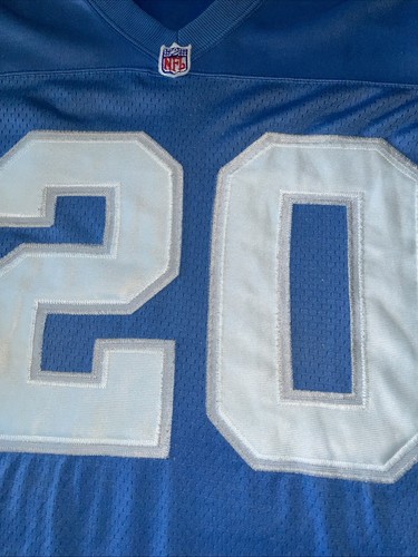Authentic Barry Reebok Sanders Detroit Lions Jersey Men 48 Large Sewn Clean NFL - Picture 8 of 11