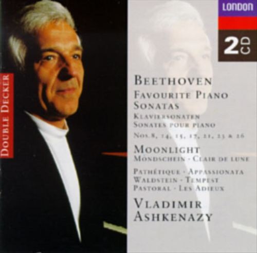 VLADIMIR ASHKENAZY BEETHOVEN: FAVOURITE PIANO SONATAS NEW CD - Bild 1 von 1