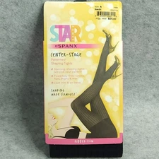 Star Power SPANX Ribbed Row Size A Patterned Shaping Tights Center Stage USA