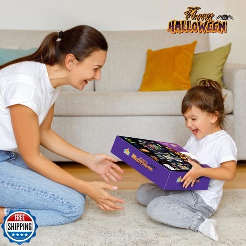 Halloween Bauset für Kinder - 6-in-1 Spukhaus, gruselige Hexenwerkstatt - Bild 5 von 5