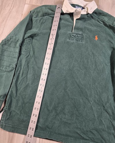 Vintage Ralph Lauren Polo Forest Green Rugby Polo Shirt Men’s Small Long Sleeves by Ralph Lauren, Size S, $49.99 - Photo 5