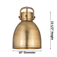 Innovations Lighting Newton Metal Bell - 3 Light 10" Stem