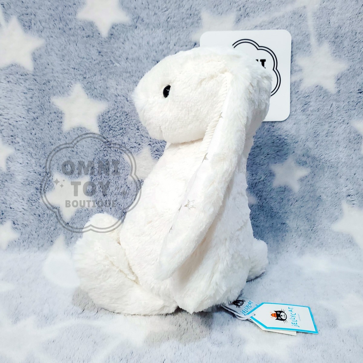 AUTHENTIC NEW Jellycat Bashful Twinkle Bunny MEDIUM White Cream