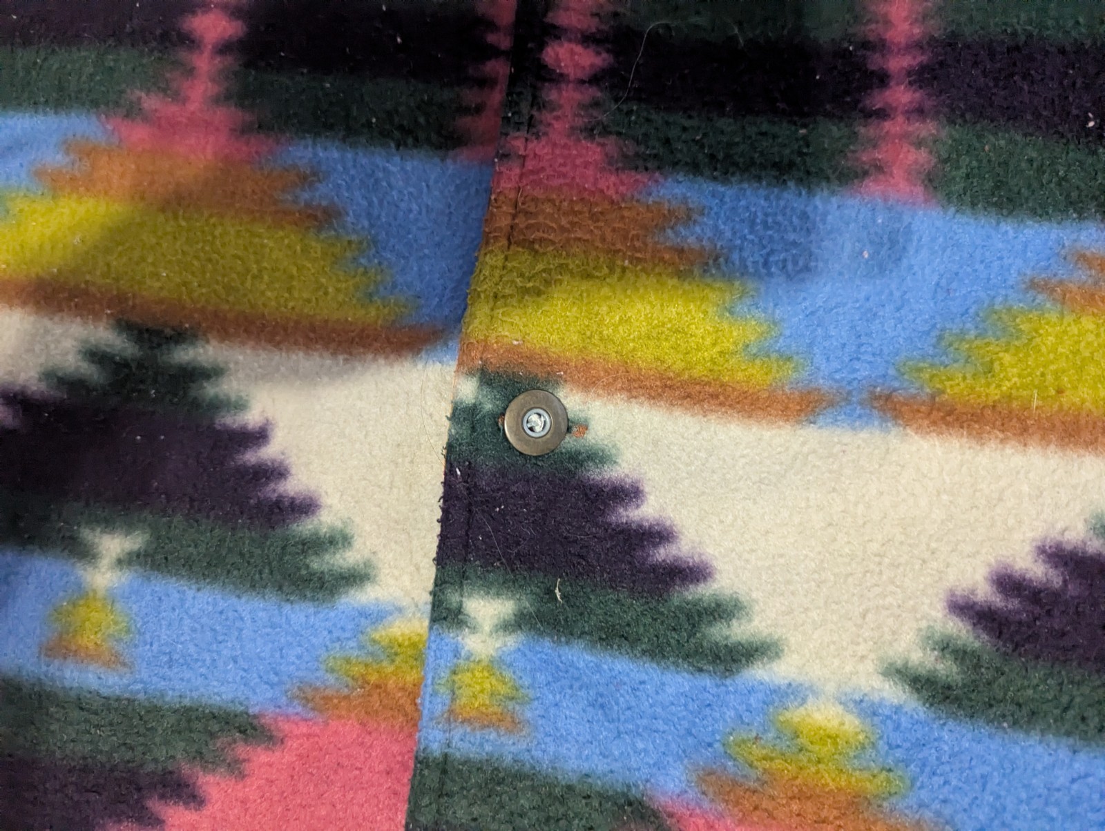 Vintage Current Seen Button Up Reversible Jacket … - image 5