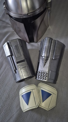 The mandalorian armour cosplay star wars beskar gauntlet gauntlets set mando V3 - Picture 12 of 18