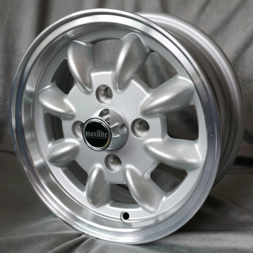 14 Zoll Felgen Minilite 6x14" 4x114,3 ET16 76,6 Silber MG B - Bild 1 von 1