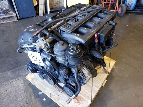 Engine Assembly - 2000 BMW E46 323i M52B25TU 2.5L Manual - 99-00 OEM - Picture 2 of 12