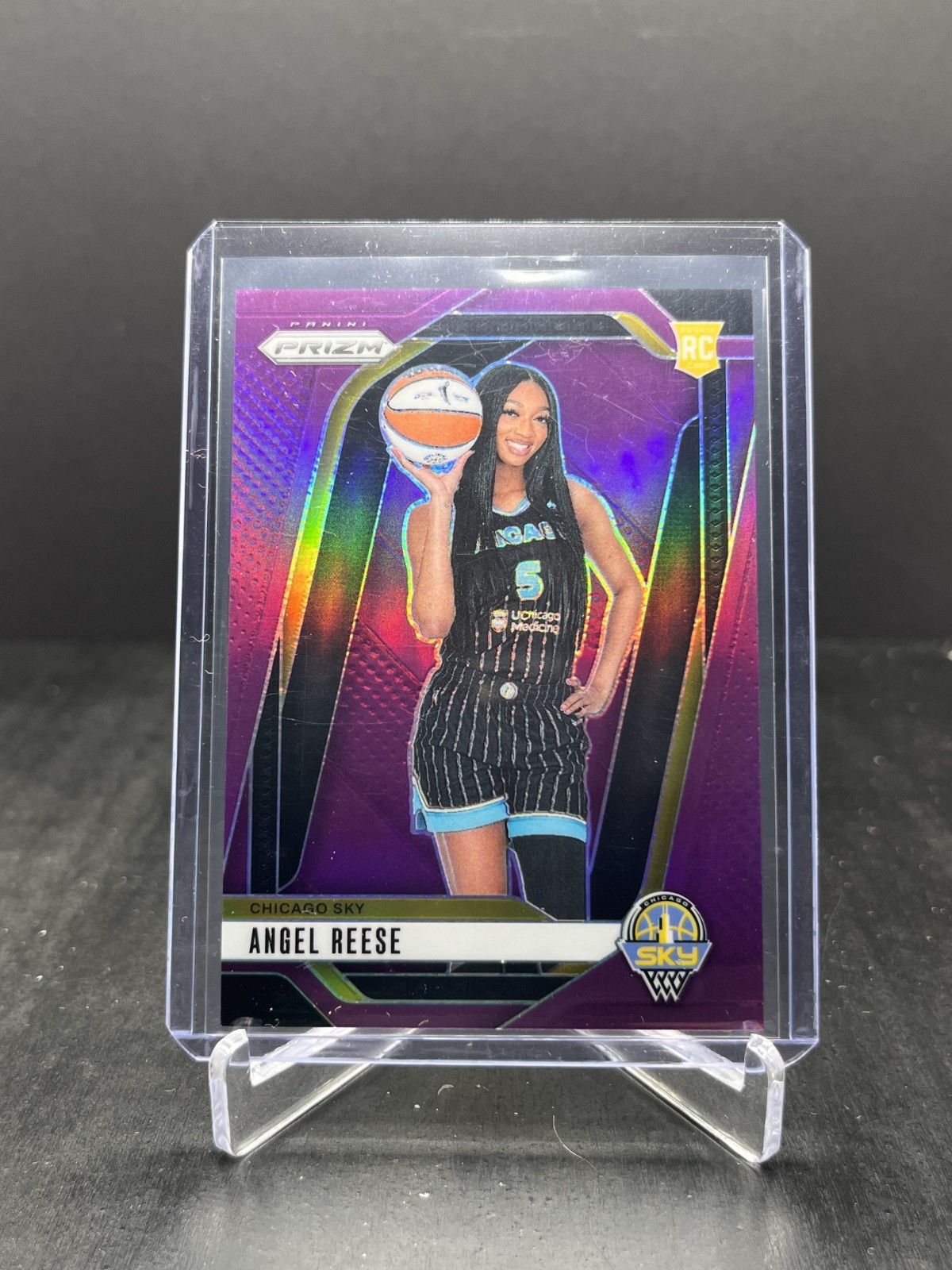 2024 Panini Prizm WNBA Basketball Angel Reese RC Rookie Purple 143/149 #147