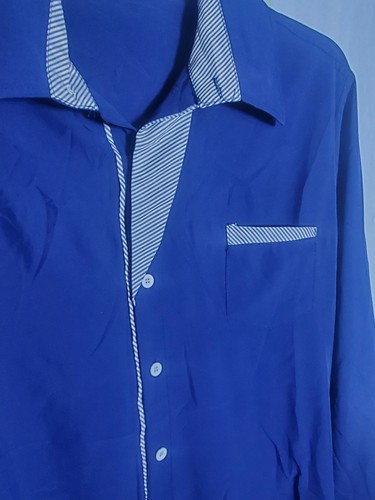 Neu ohne Etikett dunkelblaues Button-Down-Hemd für Herren Größe XXL - Bild 2 von 6