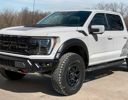 Yellow LED Pod Fog Light Shield Covers For Ford 21+ F150 Raptor, Bronco Raptor - Picture 7 of 9