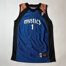 Vintage 90s Kids Girls Washington Mystics Jersey WNBA M (10/12) BLAIR #1 Y2K