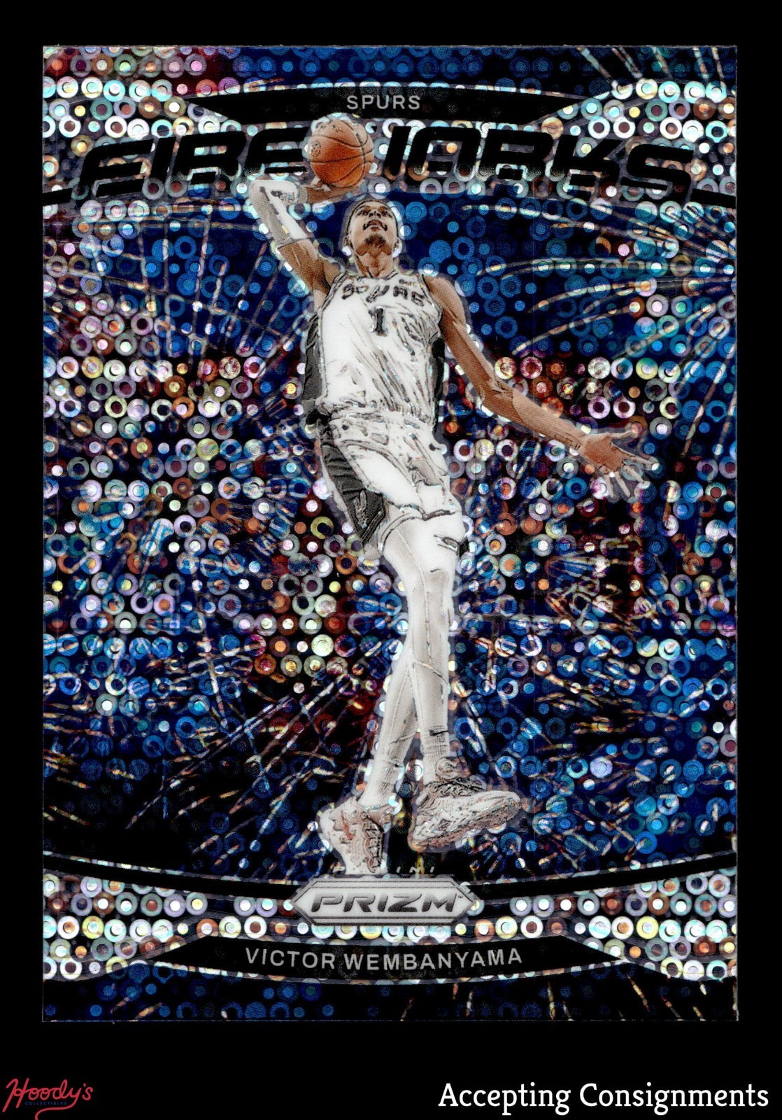 2024-25 Panini Prizm Fireworks Prizms Fast Break #2 Victor Wembanyama SPURS