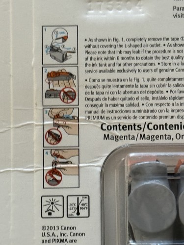 Canon Value Pack Inkjet Printer Ink 225/226 Series 225 Black 225CMY BK #566345 - Picture 6 of 6