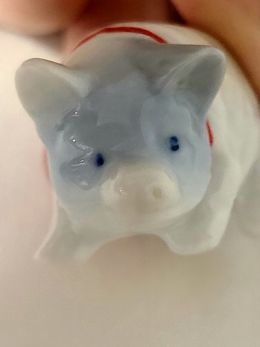 Vintage Takahashi Porcelain Pig Figurines Mama & Piglets Made In Japan Set Of 5 - Picture 12 of 15
