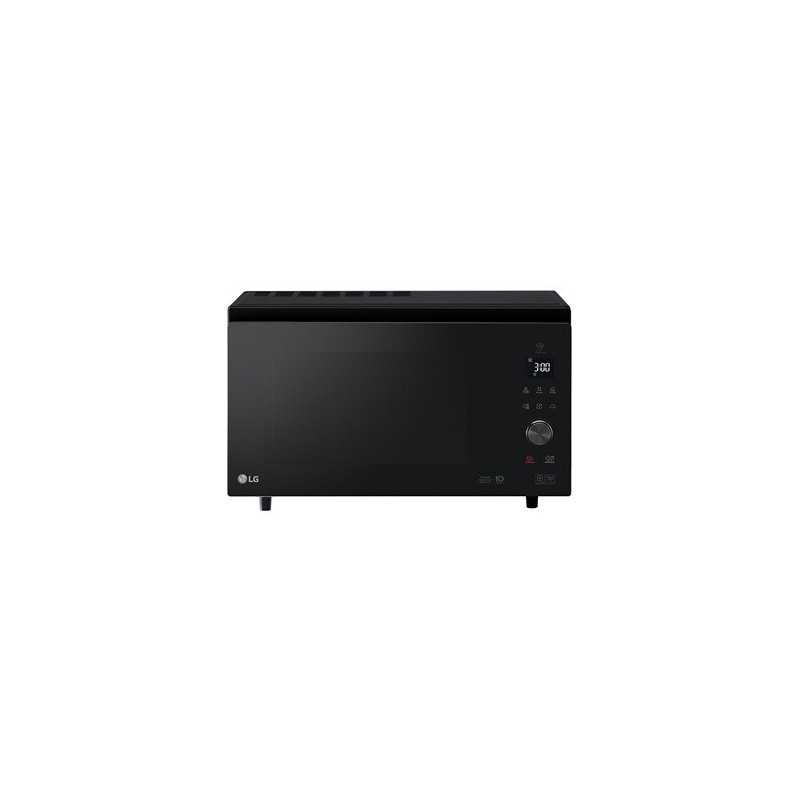 Micro-ondes combiné LG MJ3965BPS en finition noir Premium et cavité XXL EasyClean