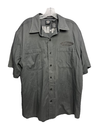 Harley Davidson Button Up, Logos und Stickerei. herren xl - Bild 1 von 9