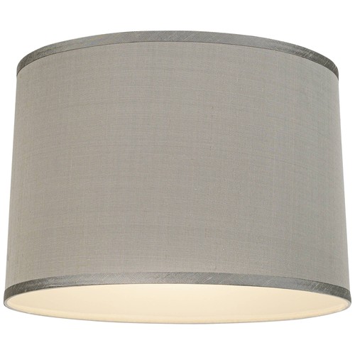 Platinum Gray Dupioni Medium Lamp Shade 15" Top x 16" Bottom x 11" High (Spider) - Bild 5 von 7